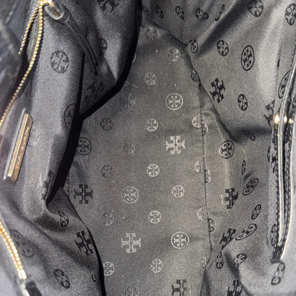 Tory Burch Black Leather Taylor Tote - Picture 7 of 10